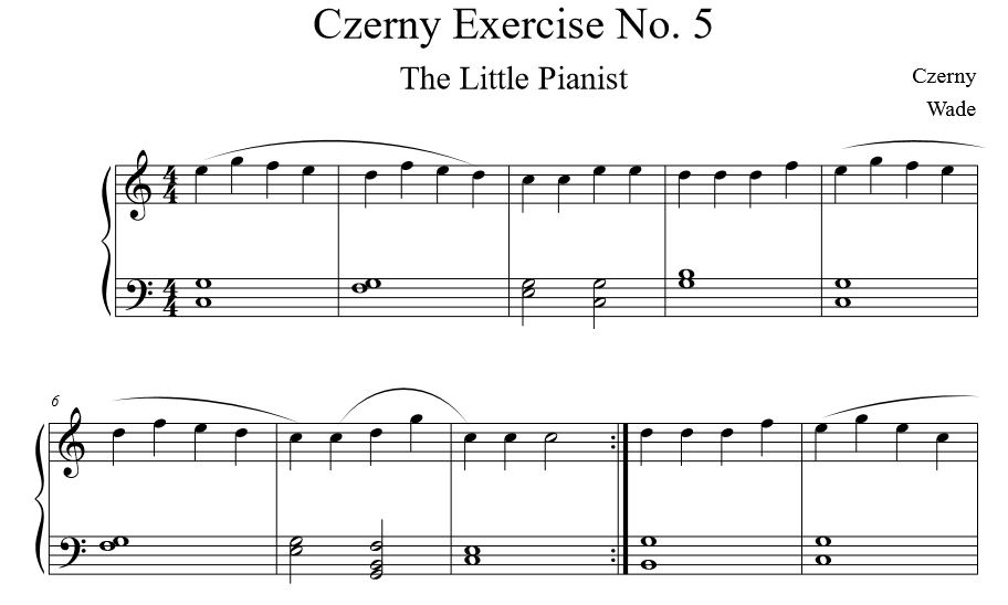 Free Arrangement of Czerny for Balanced Piano Skills